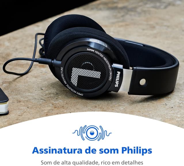 Detalle de Philips SHP9500 HiFi headphones 50mm