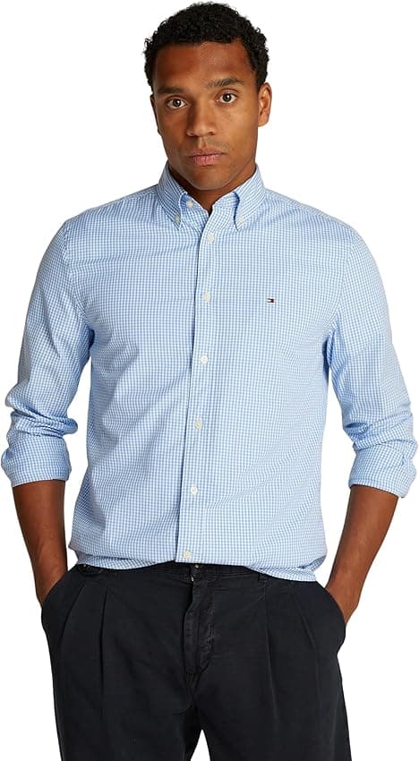 Imagen de Tommy Hilfiger Camisa Flex Poplin Gingham S en OfertitasTOP