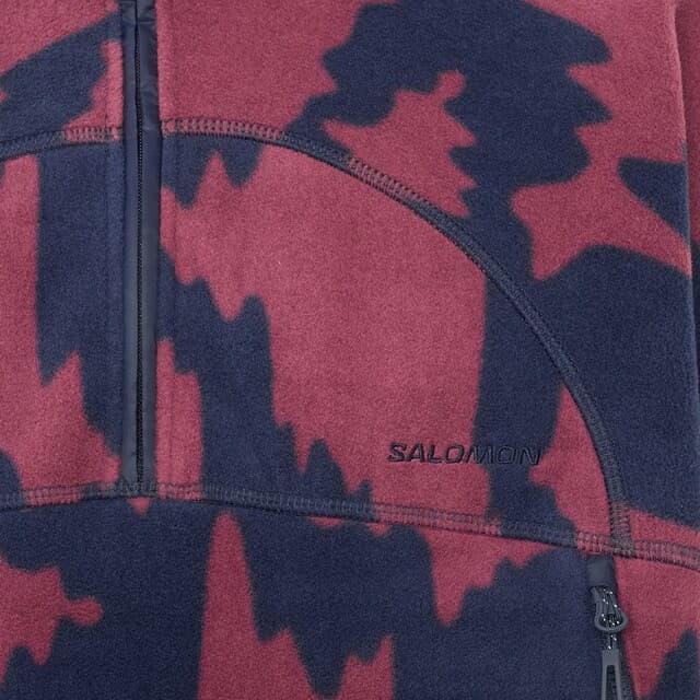 Thumbnail 5 de Salomon Prenda intermedia de media cremallera para mujer CHROMA FLEECE CROP HZ W