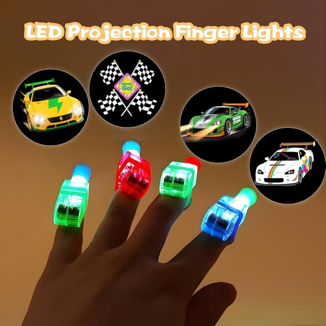 Detalle 1 de Race car LED finger lights 40 pcs