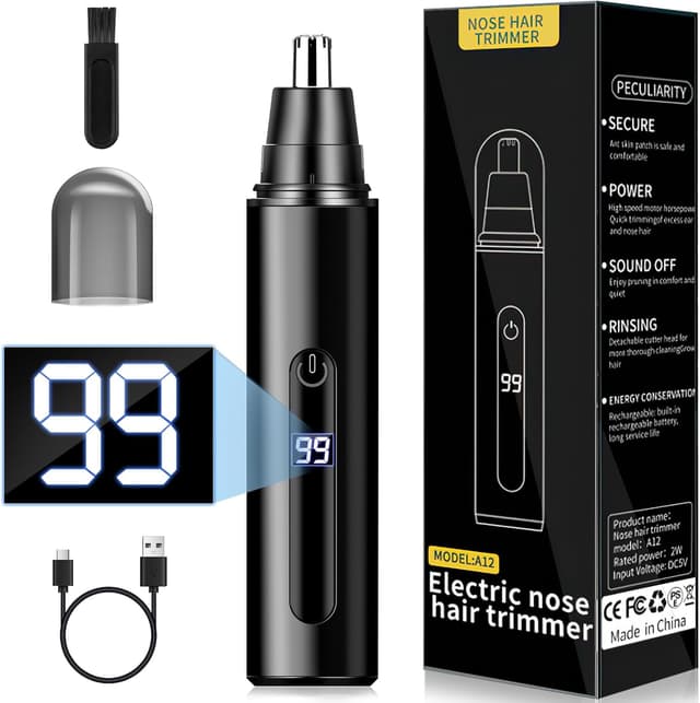 Detalle de Cortapelos Nariz Recortador USB