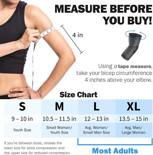 Thumbnail 3 de POWERLIX Elbow Brace Compression Support pair 🩺