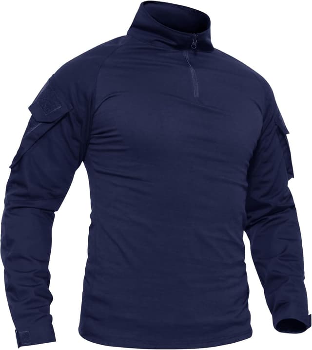 Thumbnail 6 de TACVASEN Slim Fit Herren Baumwollhemd Outdoor Military T-Shirt mit Tasche