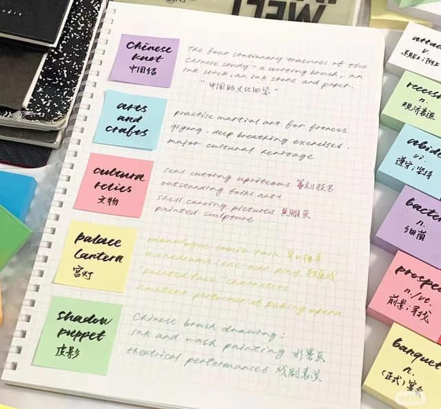 Detalle de 24 Pads Mini Sticky Notes (1.5 × 2 inch / 38 × 51 mm) Bright Colours, removable adhesive notes