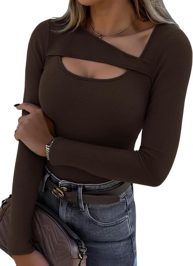 Imagen de Aottori Camiseta Manga Corta Mujer Cuello Redondo en OfertitasTOP