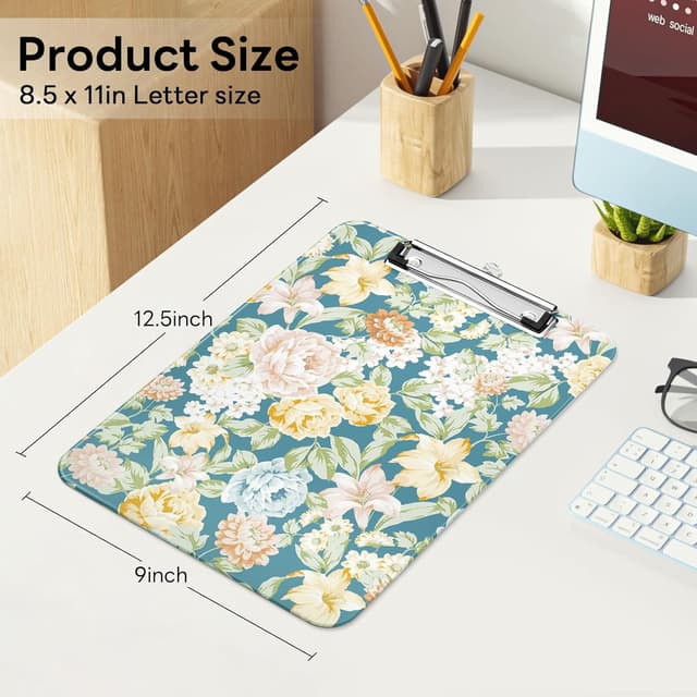 Detalle 2 de Luminzo Klemmbrett A4 Letter Clip 80 Blatt