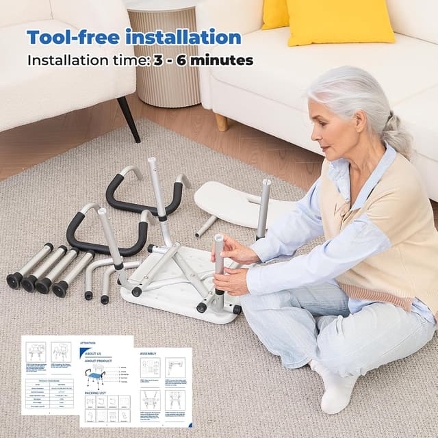 Detalle de Careboda chaise de douche 6 hauteurs