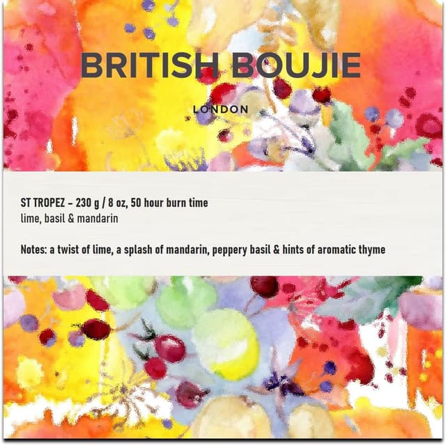 Detalle 2 de British Boujie St Tropez Candle 230g