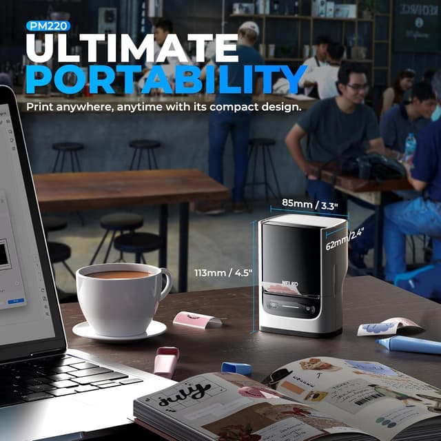 Detalle 2 de Nelko PM220 2 Inch Bluetooth Label Printer