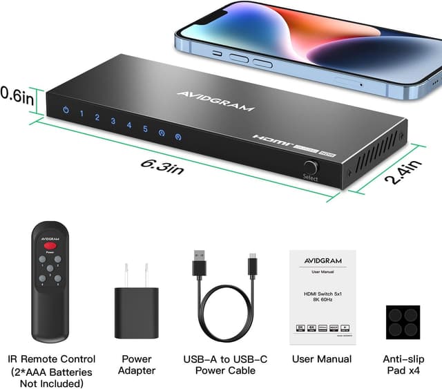 Thumbnail 6 de AVIDGRAM HDMI Switch 8K