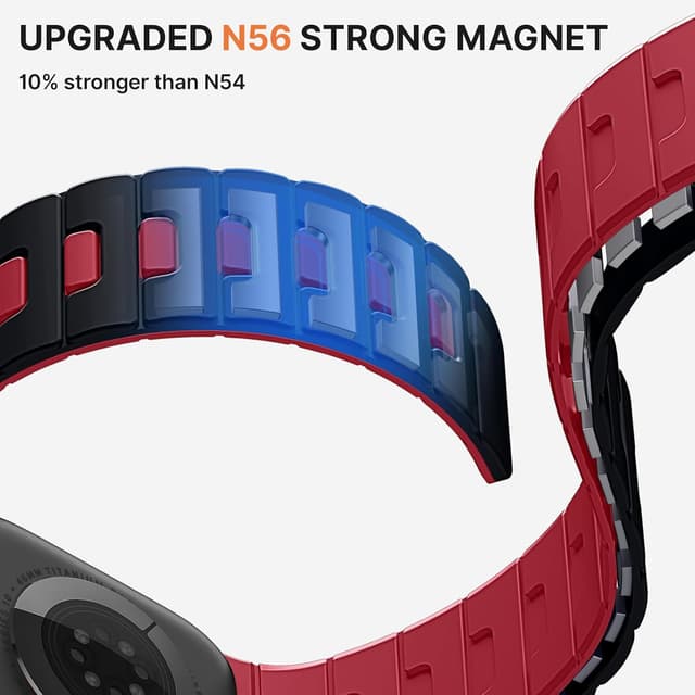 Detalle 2 de Bandletic double magnetic Apple Watch strap 49mm