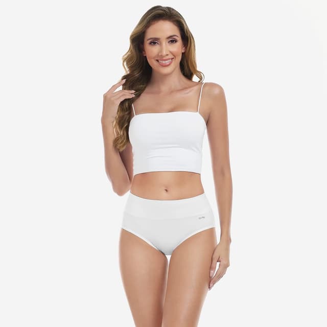 Thumbnail 6 de anqier Damen-Unterhosen im 5er-Set: High-Waist Slips aus Stretch-Baumwolle