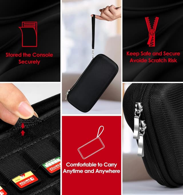 Thumbnail 5 de iVoler Funda rígida para Nintendo Switch con capacidad y bolsillos