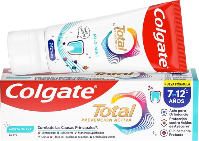 Detalle 2 de Colgate Total Junior Pasta Dental Infantil, Pack 12🦷