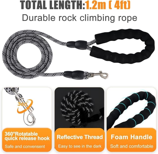 Detalle 2 de WENDISI Dog Harness with Leash Set – Step-in breathable, reflective no-pull vest for small dogs and cats