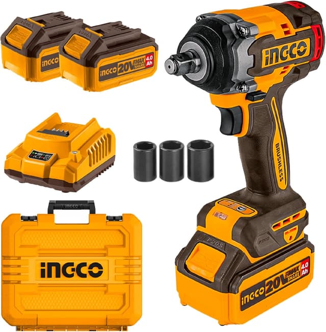 Imagen de Ingco CIWLI2050 20V Brushless Impact Wrench 500Nm en OfertitasTOP