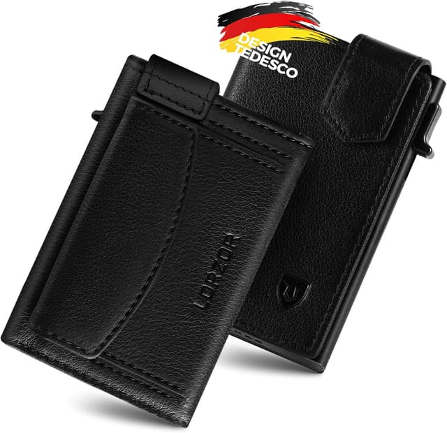 Detalle de LORZOR Kartenetui mit XXL-Münzfach 10+ Münzen