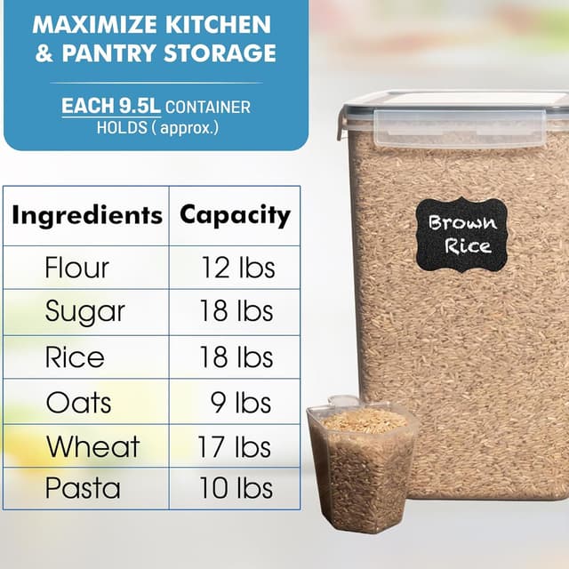 Detalle de Shazo 2 PC 9.5L Airtight Food Containers