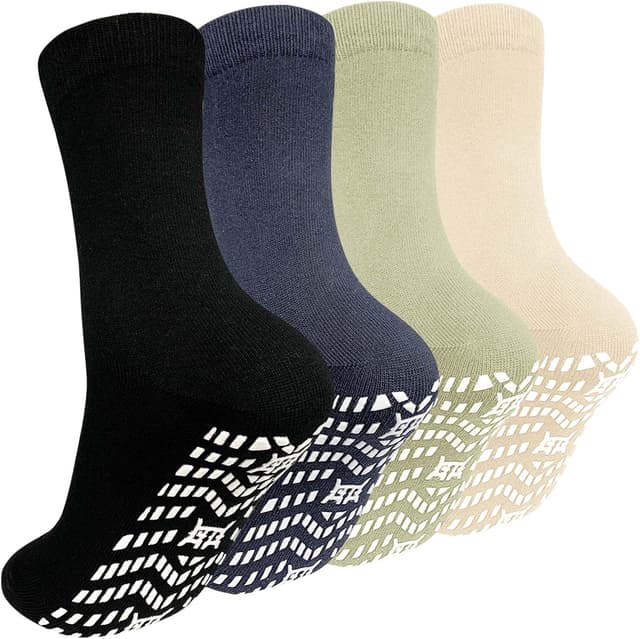 Detalle de PUTUO Chaussettes Antidérapantes Homme 4 Paires