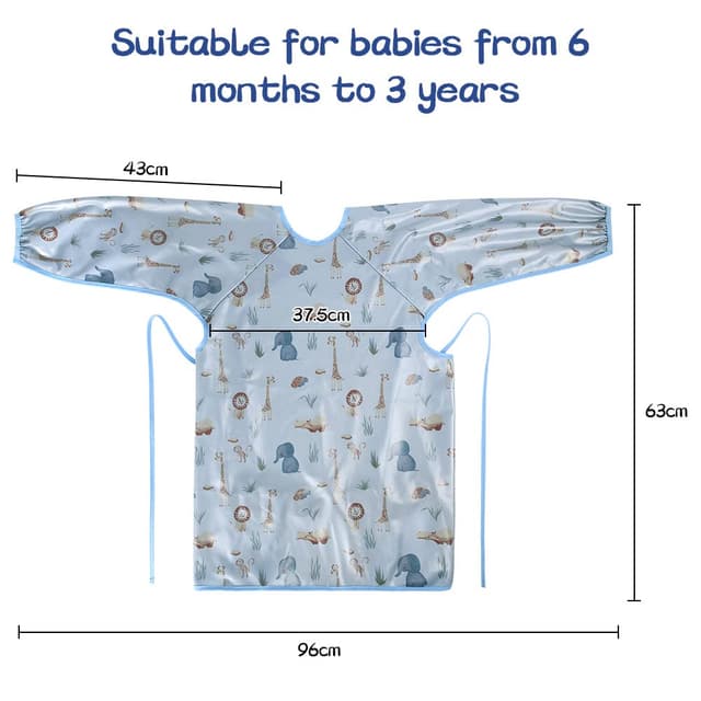 Detalle 2 de Vicloon Ärmellätzchen wasserfest fürs Hochstuhl 6 Monate