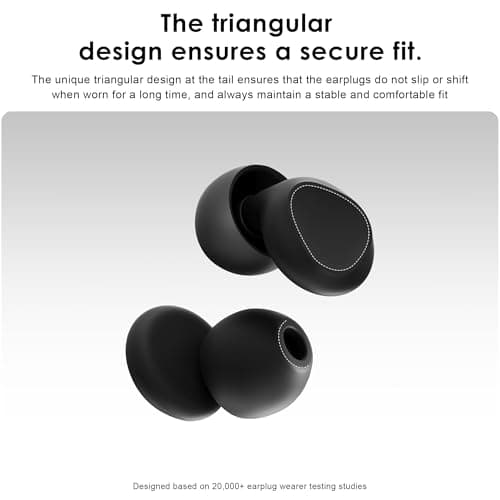 Detalle de Sokzixx Tapones para los oídos con aislamiento de 35 dB y tecnología SkinFit™ (4 tallas)