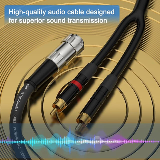 Detalle 2 de Tertullus Naim 5‑pin DIN to 2×RCA stereo cable 1m