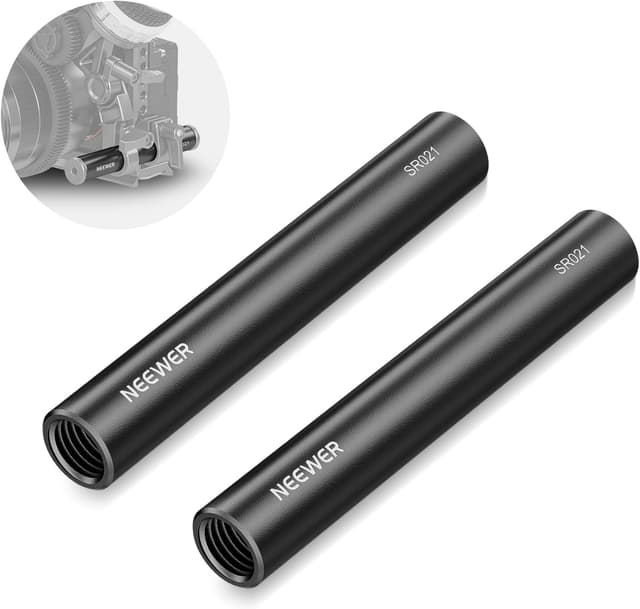 Thumbnail 6 de NEEWER 15mm Stange SR023 (12"/30 cm, 2er-Pack) – ausziehbare LWS-Verlängerungsstangen mit M12x1,5 Gewinde