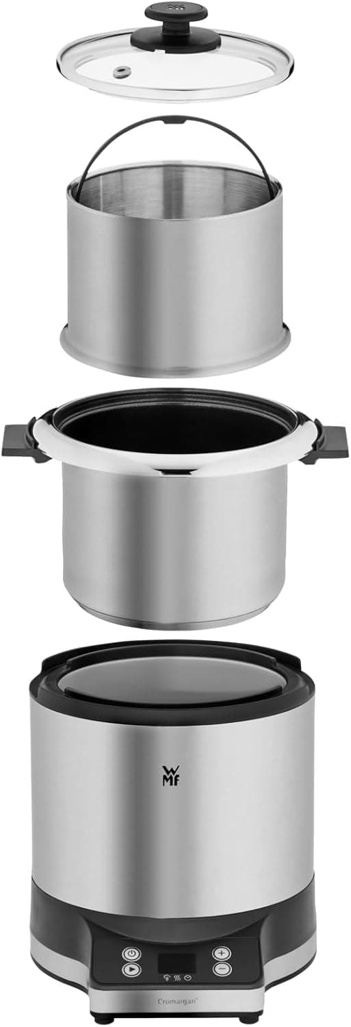 Thumbnail 6 de WMF Küchenminis Reiskocher 220 W mit Lunch-to-go-Box, Cromargan matt – Mini-Dampfgarer für bis zu 1 l