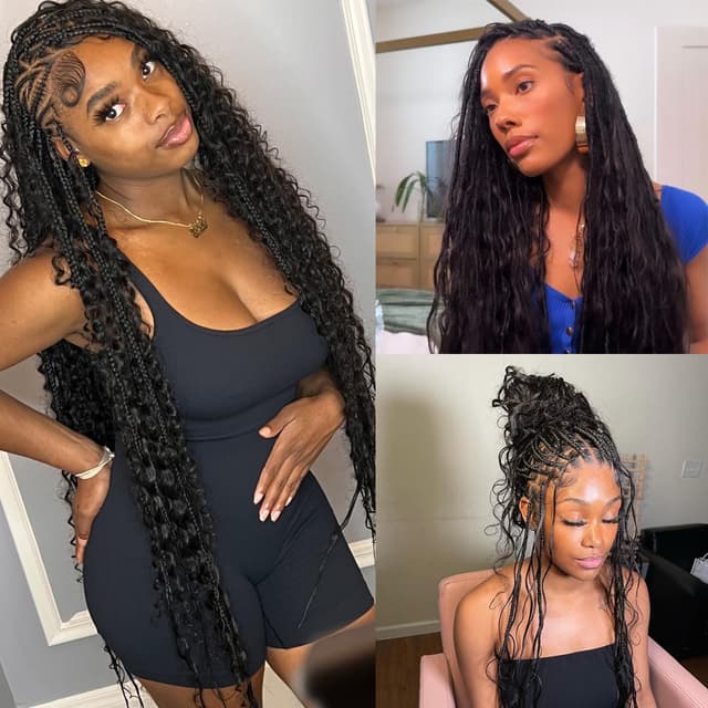 Detalle 2 de YWIGS Boho Braiding Hair 100G, 18 inch