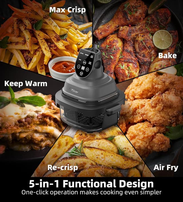 Thumbnail 2 de Tixixc 1500W Portable Glass Air Fryer