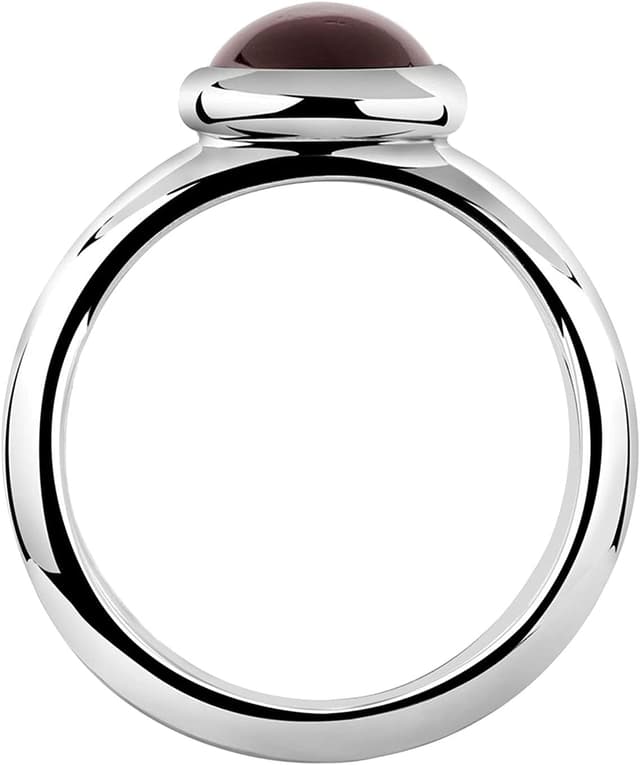 Detalle 2 de Nenalina 212259–001 : bague pour femme en argent 925 sertie d’un cabochon grenat