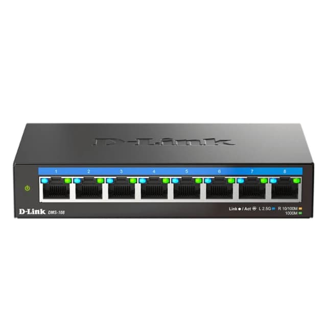 Imagen de D-Link DMS-108 Switch Sobremesa Multigigabit No Administrado 8 Puertos 🔌 en OfertitasTOP