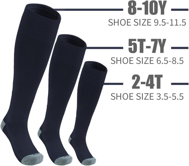 Detalle 2 de QBK Youth Baseball Socks & Belt Combo Set (Kids 2–16) for Baseball, Softball, and T-Ball