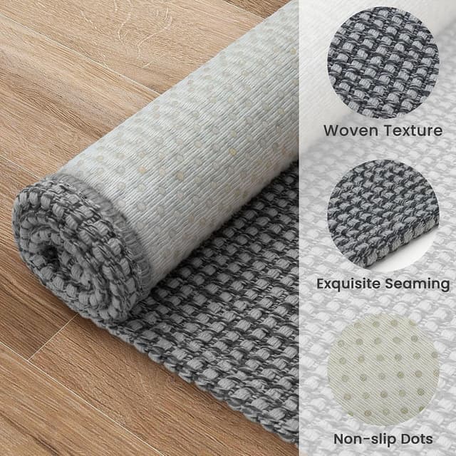 Thumbnail 4 de EARTHALL Woven Area Rug 2x3 ft washable door mat