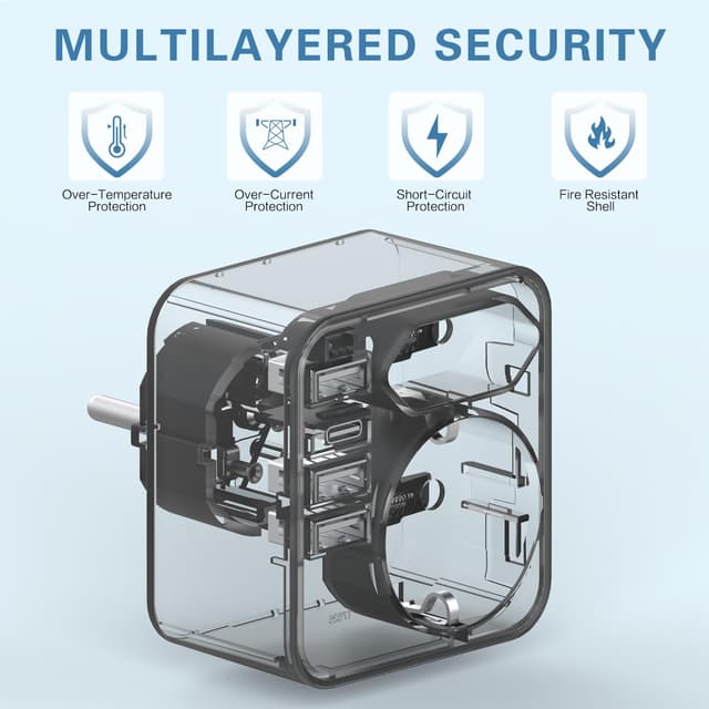 Detalle 2 de Mehrfachsteckdose 4 USB‑Ports mit USB‑C 🔌