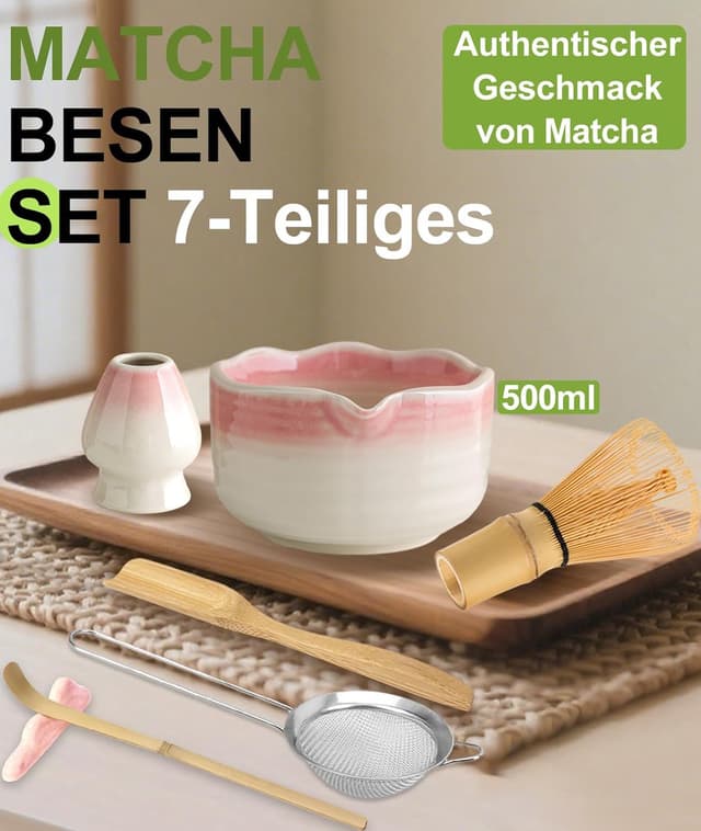 Detalle 2 de JBER Matcha Besen Set 7-teilig 🍵