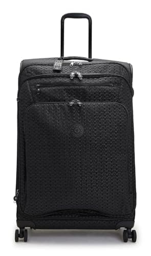 Imagen de Kipling New Youri Spin L: maleta extensible y vertical Signature Emb Negro en OfertitasTOP