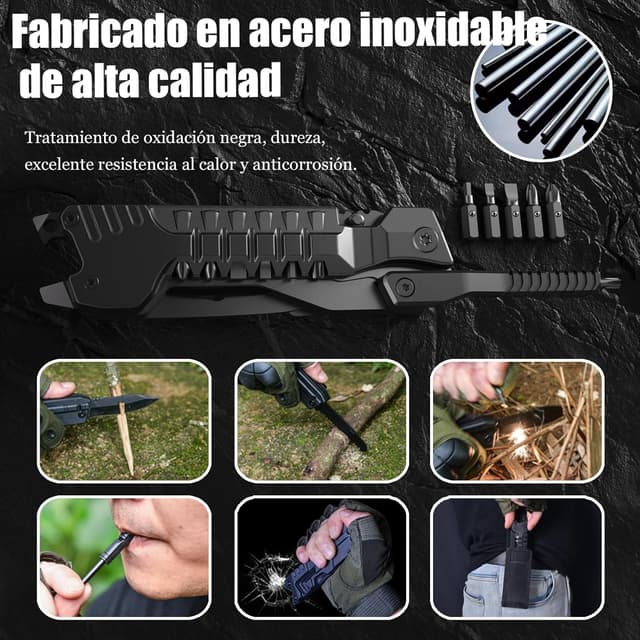 Detalle de GIRIAITUS Navaja multiusos 17 en 1 🛠