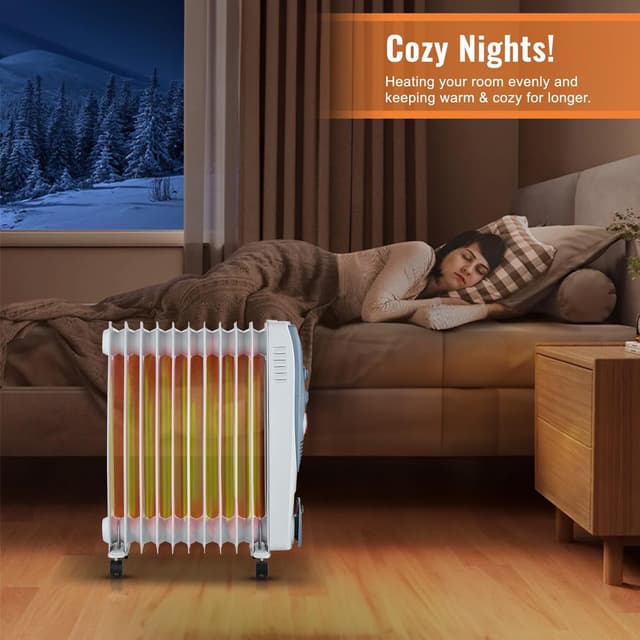 Thumbnail 6 de PureMate Oil Filled Radiator 2500W — Portable Heater