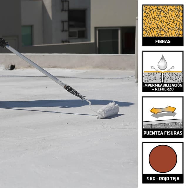 Detalle de SIKA SikaFill 370 Fibers, Impermeabilización con Fibra 🏠