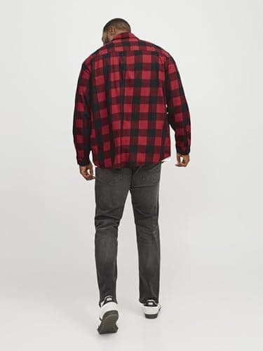 Thumbnail 3 de Jack & Jones Jjegingham Camisa L/S Ps Noos Roja 5XL 👕