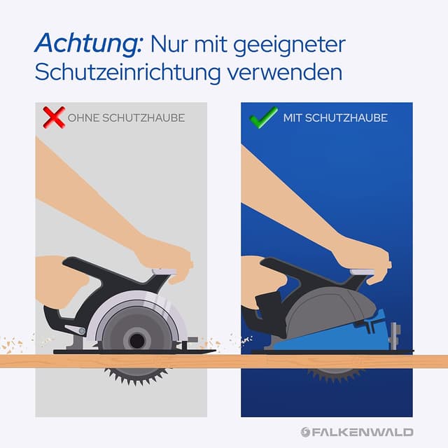 Detalle de FALKENWALD Sägeblatt Holz 115 mm (Kreissägeblatt 115 x 22,23 mm) für Holz