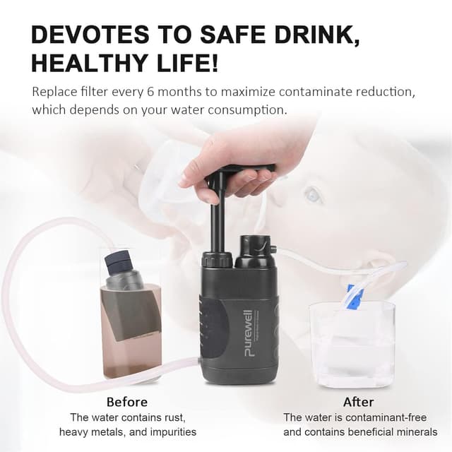 Detalle 2 de Filtre à eau Purewell 0,01 micron