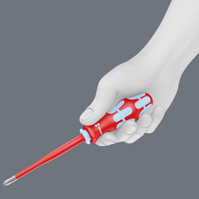 Detalle 2 de Wera 05003991001 Porta-inserti a mano isolato VDE Kraftform in acciaio inox (9 x 98 mm)