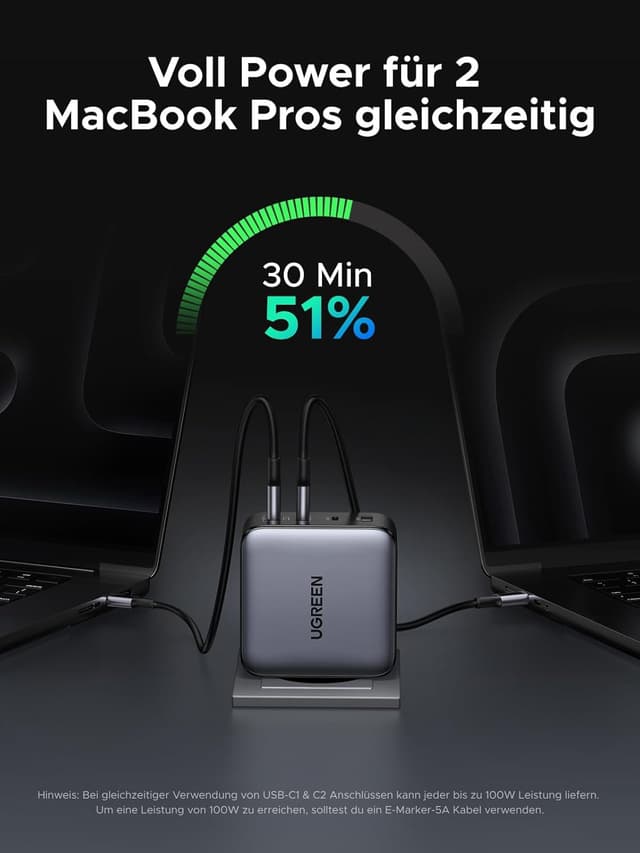 Detalle 2 de UGREEN Nexode 200W USB-C Ladegerät mit 4 Ports