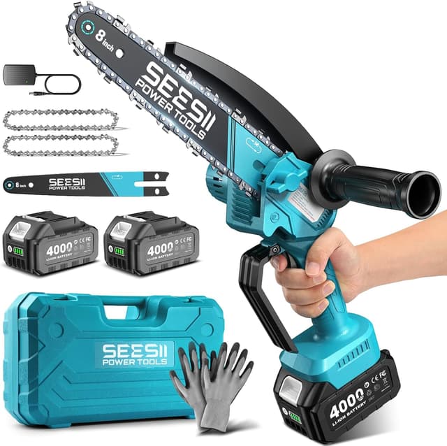 Detalle de SEESII 8 inch mini chainsaw 900W