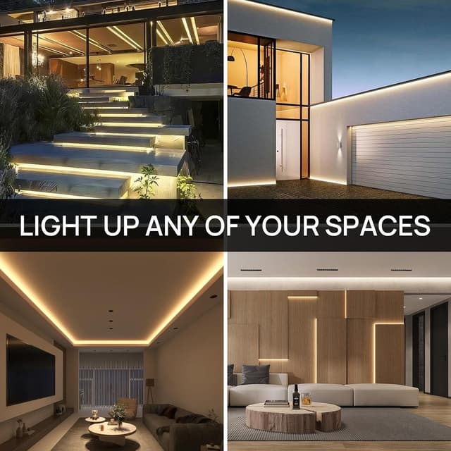 Thumbnail 6 de SUCIKORIO Striscia LED Neon siliconica IP65 tagliabile 2 metri, 120 LED/m, bianco freddo 6000K con interruttore