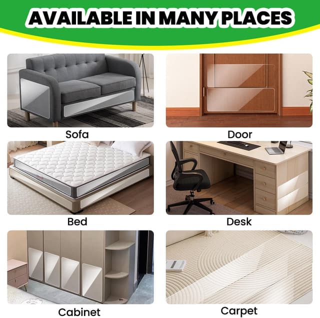 Detalle de Petslucent Cat Anti Scratch Tape Door Protector (Clear self-adhesive, 20CM x 5M)