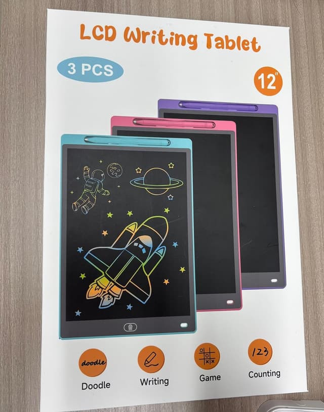 Detalle 2 de Electight LCD Schreibtafel 12 Zoll 3er-Set