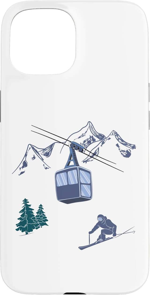 Detalle 2 de Coque iPhone 12 Mini ski vintage